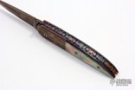 Damascus & Black Lip Pearl Folder