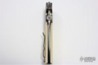 Terzuola D/A White Micarta Hand Ground Dagger Logo #0009