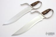 Pair of Recurve Stabber Butterfly Knives