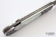 "Vegas" Damascus Engraved Lockback