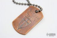 Fearless Resolve Crusader Dog Tag