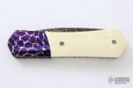 Mammoth Ivory & Damascus Linerlock
