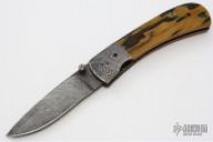 Damascus and Mammoth Ivory Linerlock
