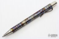 Titanium Click Pen with Flamed Finish, 375 Series