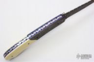 Damascus and Ivory Linerlock