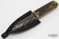 Damascus Magnetic Push Dagger