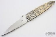 Engraved and Scrimed Linerlock Folder