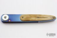 Damascus and Mammoth Ivory Linerlock