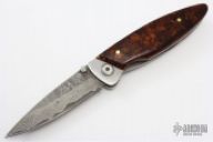 Damascus Framelock Folder