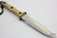 Rare EK Commando Bowie Knife - White Micarta