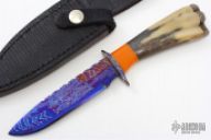 Damascus & Walrus Ivory Hunter