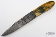 Damascus Linerlock Folder