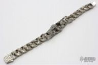 Scott Kay Guardian Silver Engraved Link Bracelet