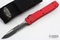 Ultratech Red Handle Black Hardware Black Serrated #3638 12/2003