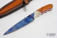 Damascus & Amboyna Burl Fighter