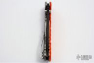 ZT Hinderer 0560BLK - Custom Orange G-10 Scale