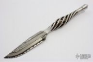 Damascus Integral Fixed Blade