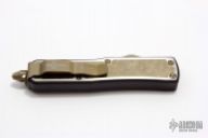 SS Daytona Tanto HG Stainless Damascus Bronzed Damascus Inlay #009