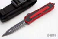 Scarab D/E Red Black Serrated #01235 09/2009