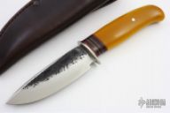Drop Point Hunter - Yellow Micarta