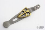 XM Series Crusader Cross Clip - Royal Bronze with Hinderer Signature