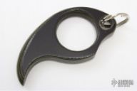 Black/Green G-10 Claw Keyring