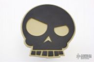 Mean T-Skull Trailer Hitch Cover - Tan/Black