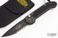 Medium U.D.T. Clip Point Black Serrated 3/99