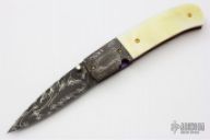 Gold Lip Pearl/Damascus Linerlock