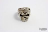 Sterling Skull Ring Size 11.5