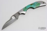 Kiwi w/ Turquoise Inlays