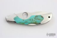 Kiwi w/ Turquoise Inlays