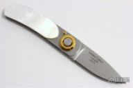 Paul Pocket Knife-Mother of Pearl and Gold
