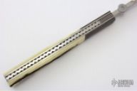 Large Folding Dagger w/ Damascus Bolsters