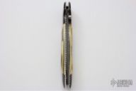 Damascus & Mammoth Ivory Lockback (#0310)