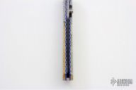 Damascus and Mammoth Ivory Linerlock