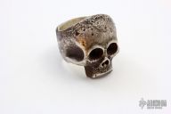 Sterling Skull Ring Size 11