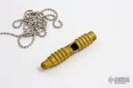 Atwood Whistle - Bead Blasted Brass