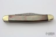 BO-8188BP Dam - Damascus and Black Lip Pearl Slipjoint