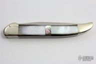 Black Lip and Abalone Linerlock