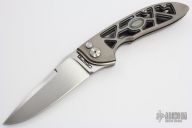 Titanium Framed Button-Lock Flipper