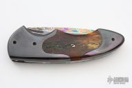 Camel Bone and Damascus Linerlock