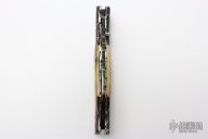 Mammoth Ivory and Damascus Linerlock