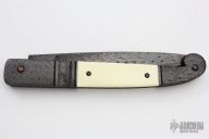 Lockback Auto with Damascus and Ivory