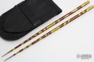 Titanium Chopsticks - Gold/Red