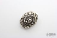 Silver Cyber Stingray Bead