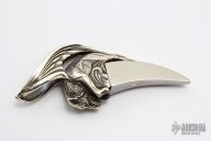 Wolf Titanium/Silver pendant