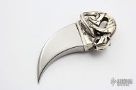 CyberCat Titanium/Silver pendant