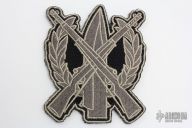 Duane Dwyer Custom Crossed Rifle Logo Patch