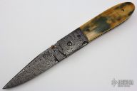 Damascus Linerlock Folder